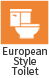 European style toilet-Grandstay room facilities